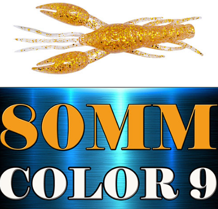 4pcs AR-14 Hammer Crab Clamp Shrimp Bait - 80mm 5.5g Swimbait Lure