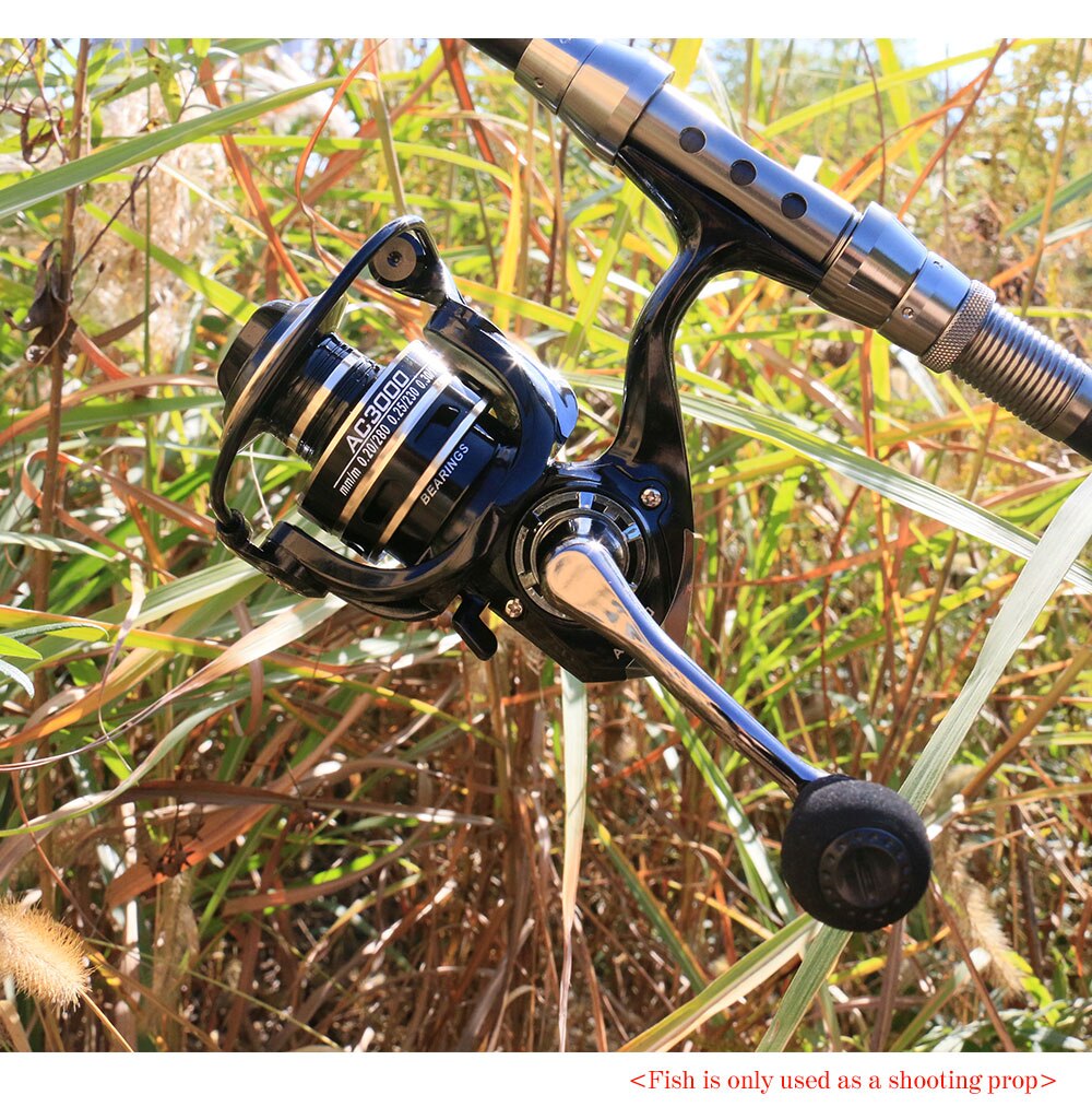 13+1BB Fishing Spinning Reel - 2000-6000 No Gap Metal Spool Gear Ratio 5.2:1