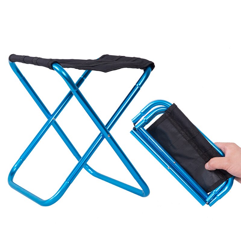 Portable Aluminum Folding Stool Chair for Fishing and Camping