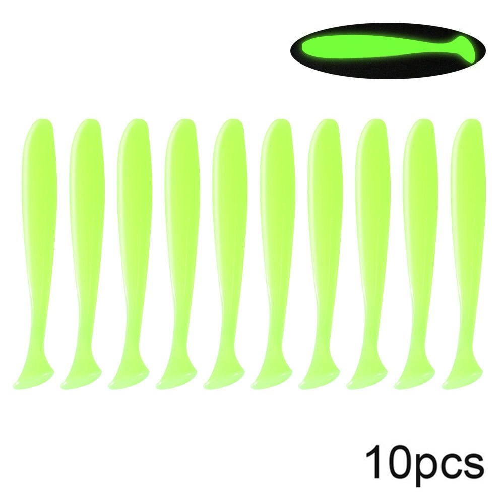 10pcs Soft Lures Silicone Bait 7cm for Sea Fishing