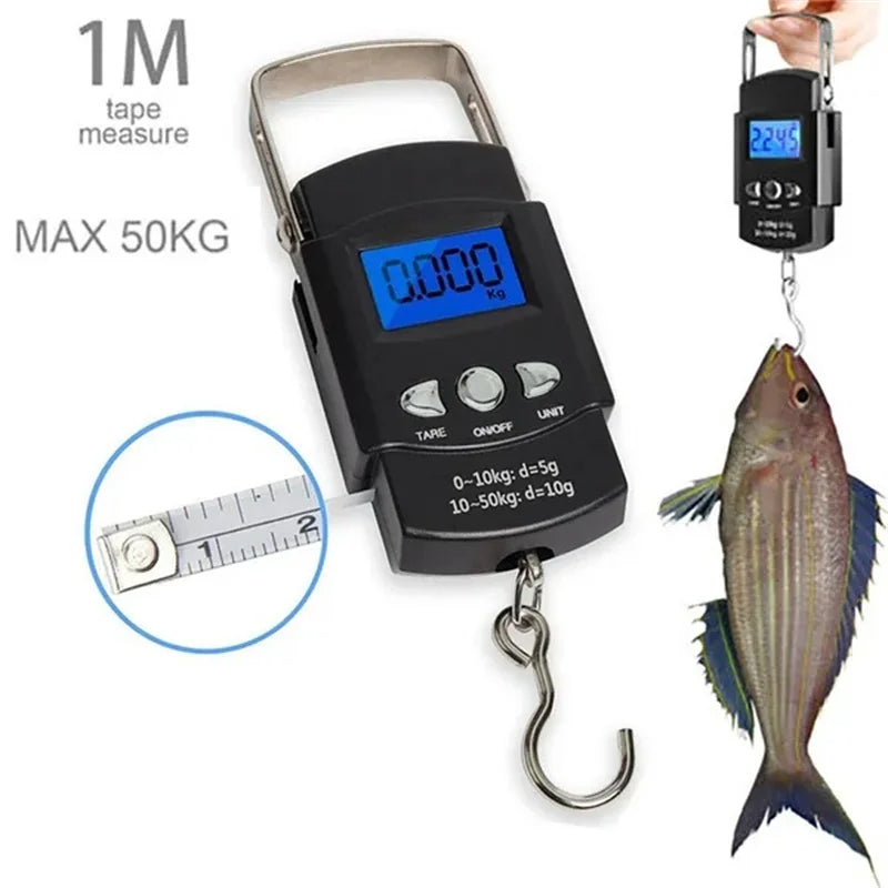 Oauee Mini Electronic Scale - 50kg/10g Precision for Fishing and Travel