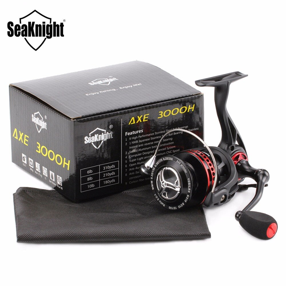 AXE Saltwater Spinning Fishing Reel - 6.2:1 Gear Ratio, 11BB, Full Metal Body