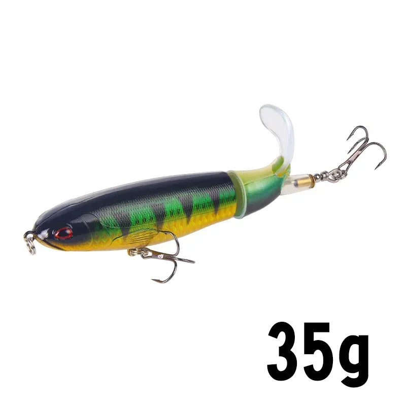 1 Pcs 10cm/14cm Topwater Fishing Lure Whopper Popper - Premium Artificial Bait for Anglers