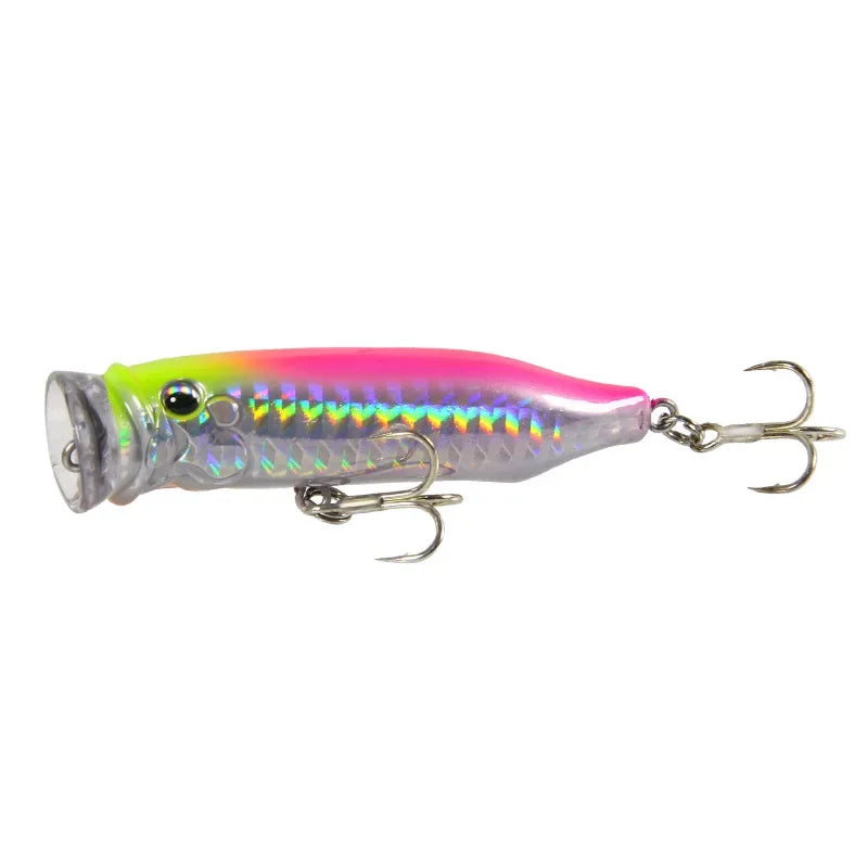 1pc Floating Popper Wobbler Fishing Lure - Must-Have Topwater Crankbait for Anglers