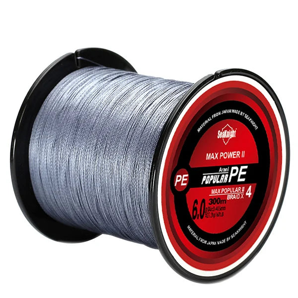 TriPoseidon Series 300M 330Yards PE Braided Fishing Line – 4 Strands, 8-60LB