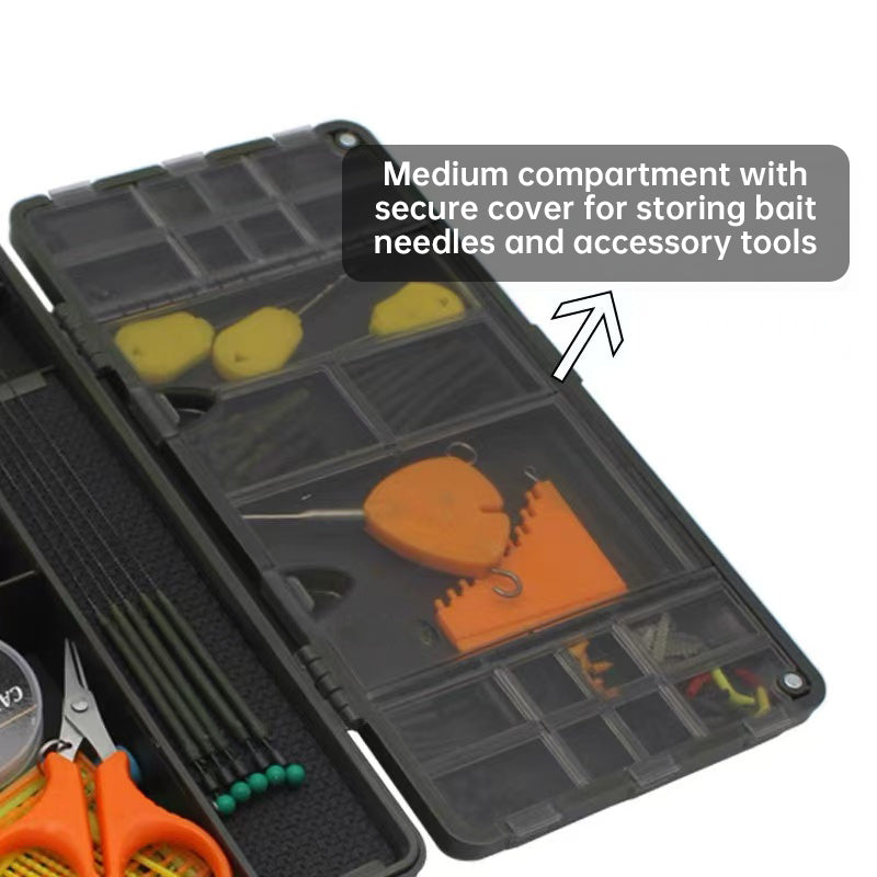 Portable Fishing Storage Box with Magnetic Compartments