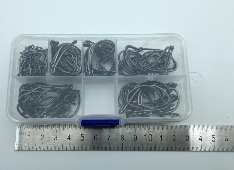 120pcs Fishing Hooks Set - Octopus Circle Hooks with Storage Box