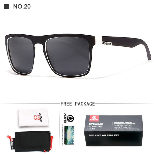 Polarized Sunglasses for Men - Classic All-Fit Design with Brand Box