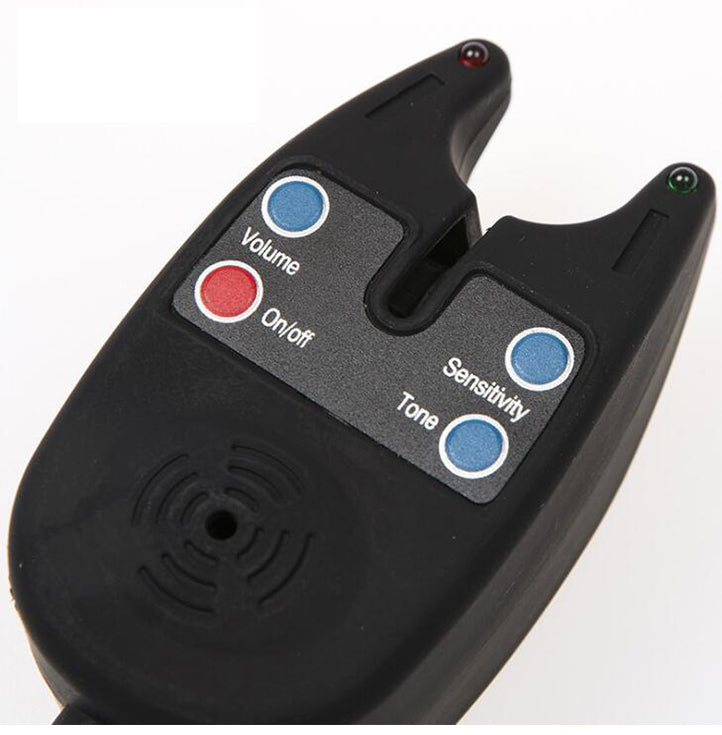 Waterproof Fishing Bite Alarm with Blue LED Lights – Adjustable Tone & Volume