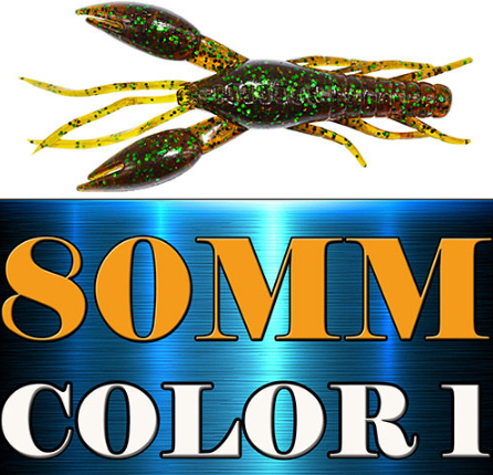 4pcs AR-14 Hammer Crab Clamp Shrimp Bait - 80mm 5.5g Swimbait Lure