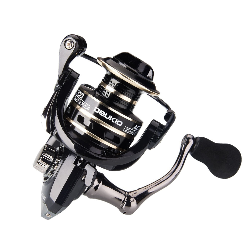13+1BB Fishing Spinning Reel - 2000-6000 No Gap Metal Spool Gear Ratio 5.2:1