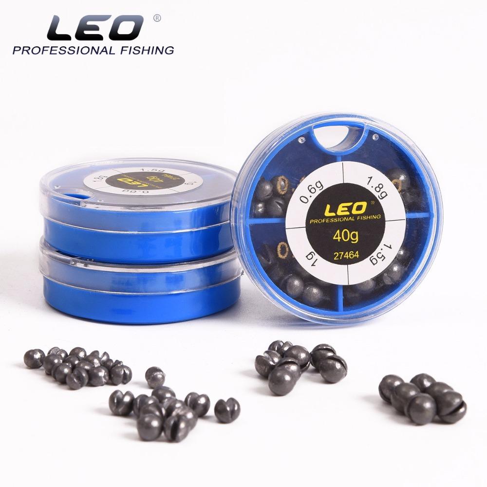 LEO Mini Round Fishing Lead Weights Set - 4 Sizes (0.6g, 1g, 1.5g, 1.8g)