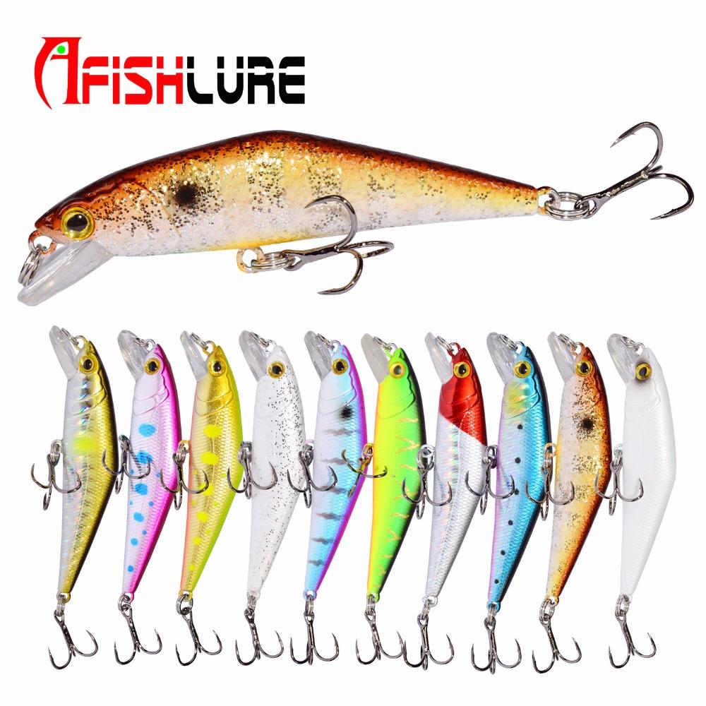 Bass Wobblers Trout Fishing Lure - 66mm/8g Minnow Hard Baits