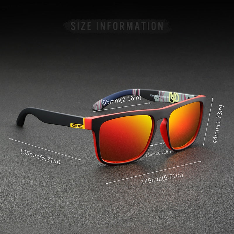 Polarized Sunglasses for Men - Classic All-Fit Design with Brand Box