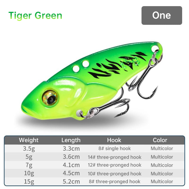 1PCS Rattlesnake Iron Jig VIB Fishing Lure – 3.5g to 15g for Predatory Fish