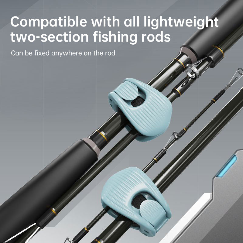 Universal Fishing Rod Holder: Multi-Function Binder Clip with Double Lock & Sponge Pad