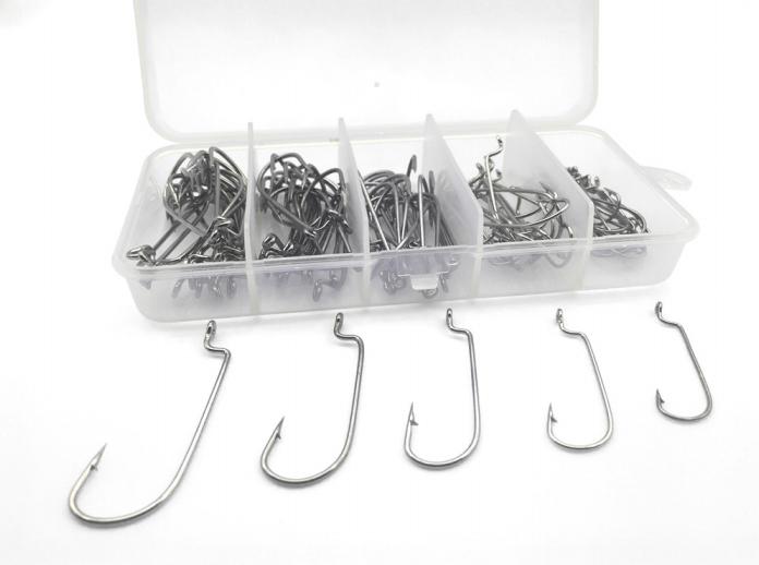 100pcs/box 2#-3/0# 5 Size Jig Head Hook - Ideal for Fishing Enthusiasts