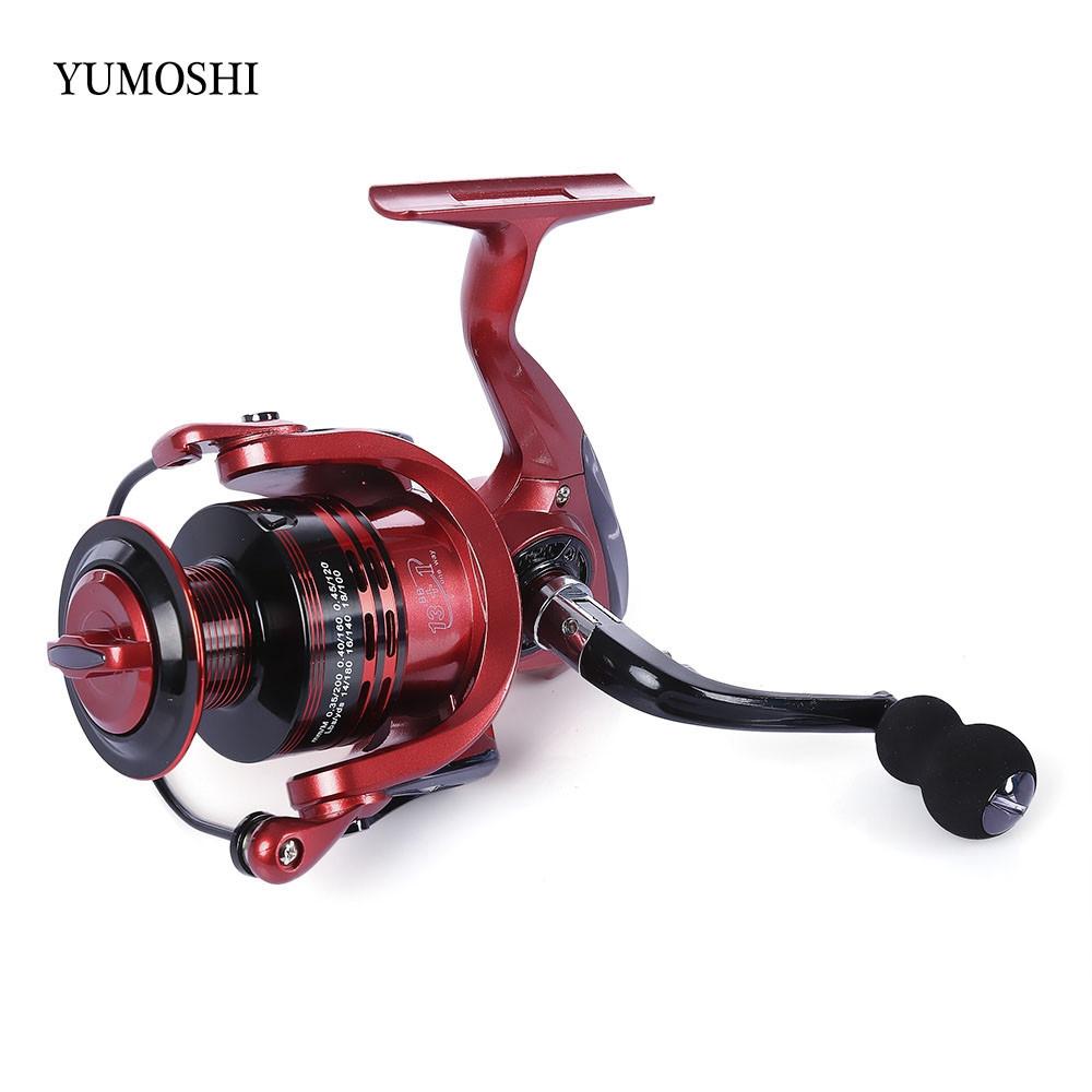 13+1BB Full Metal Spinning Fishing Reel - 4.7:1/5.5:1 Gear Ratio with Aluminum Spool