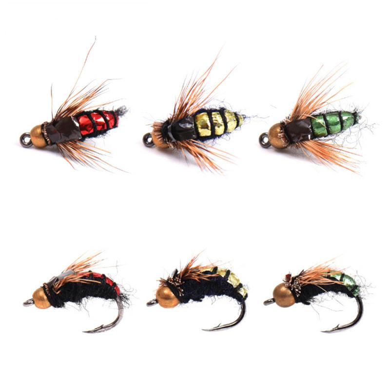 40pcs Fly Fishing Flies and High Carbon Steel Hooks for Trout Fishing