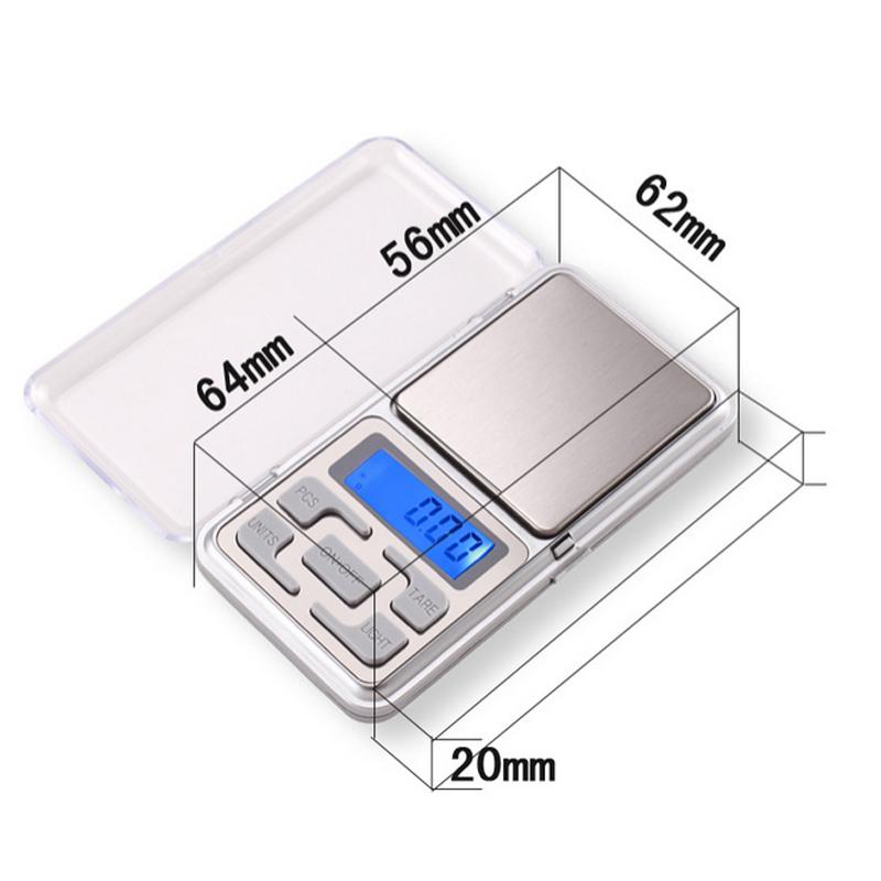 Mini Pocket Digital Scale with LCD Display - 200g Capacity, 0.01g Accuracy