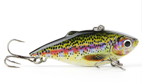2.5"/8.6g Vib Crankbait – Lifelike Slow Sinking Fishing Lure for Anglers