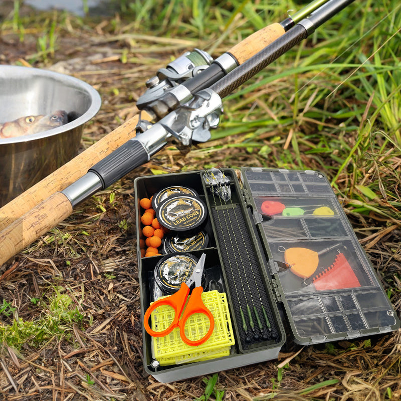 Portable Fishing Storage Box with Magnetic Compartments