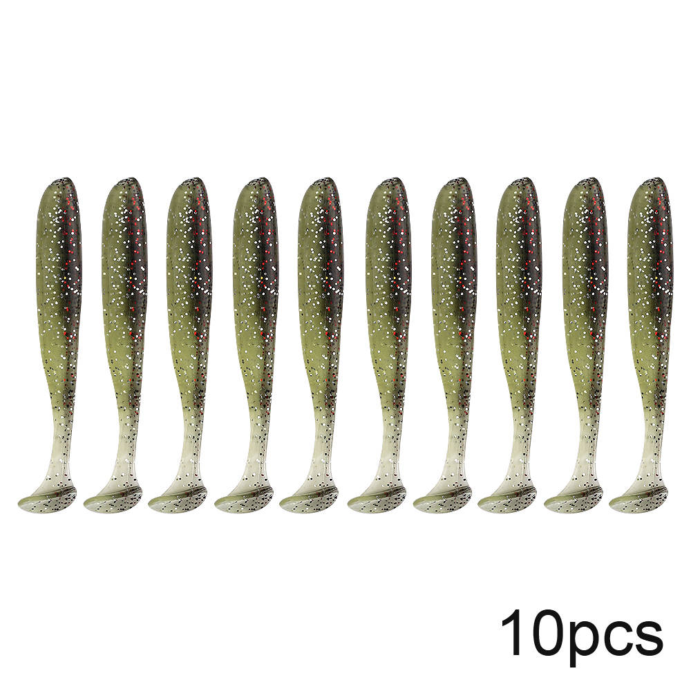 10pcs Soft Lures Silicone Bait 7cm for Sea Fishing