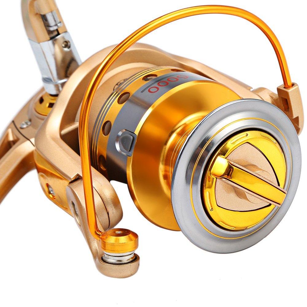1000 - 7000 Fishing Reel Metal Spool Spinning Fishing Reels - 10-Ball Bearing 5.5:1 Gear Ratio