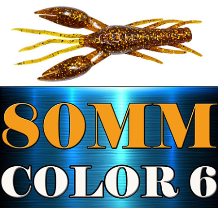 4pcs AR-14 Hammer Crab Clamp Shrimp Bait - 80mm 5.5g Swimbait Lure