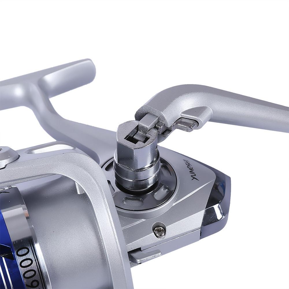 AF1000-7000 12BB Gear Ratio 5.5:1 Fishing Spinning Reel with Exchangeable Handle
