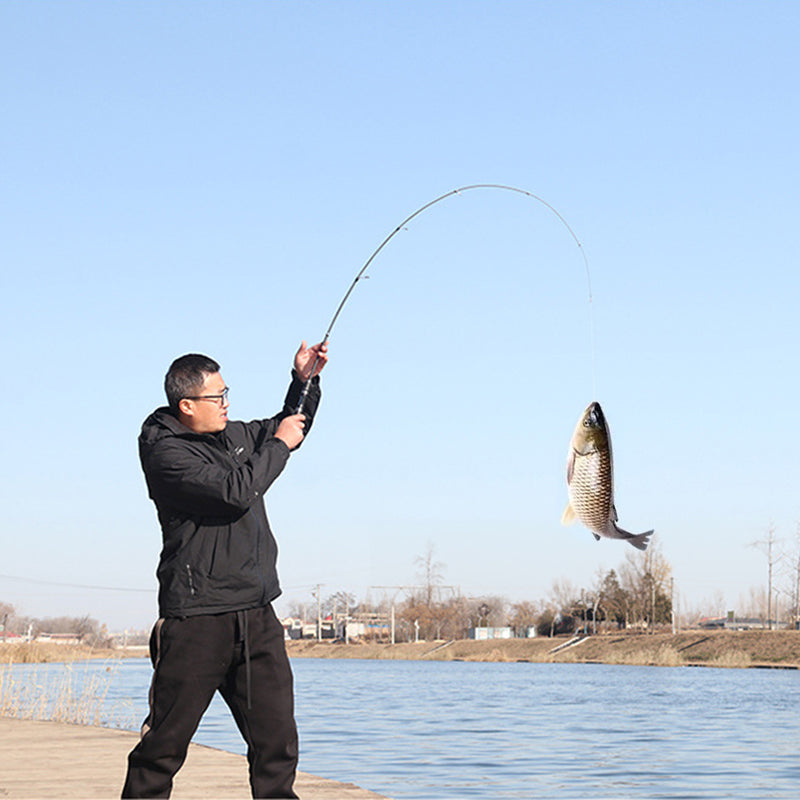 Portable Ultra - Short Carbon Fiber Telescopic Fishing Rod - 1.5m/1.68m/1.8m