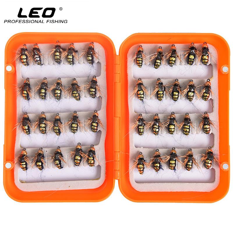 40pcs Fly Fishing Flies and High Carbon Steel Hooks for Trout Fishing