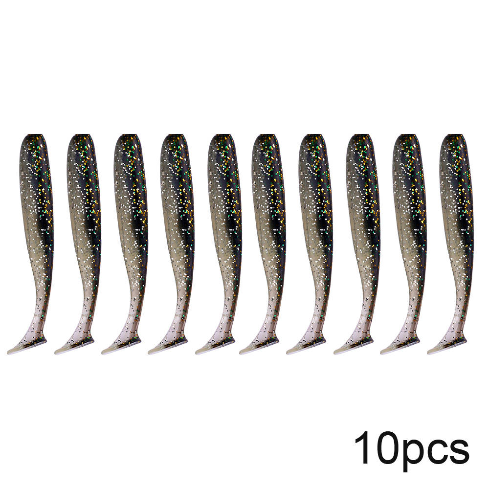 10pcs Soft Lures Silicone Bait 7cm for Sea Fishing