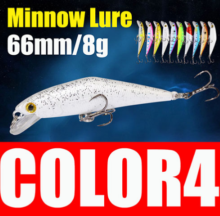 Bass Wobblers Trout Fishing Lure - 66mm/8g Minnow Hard Baits