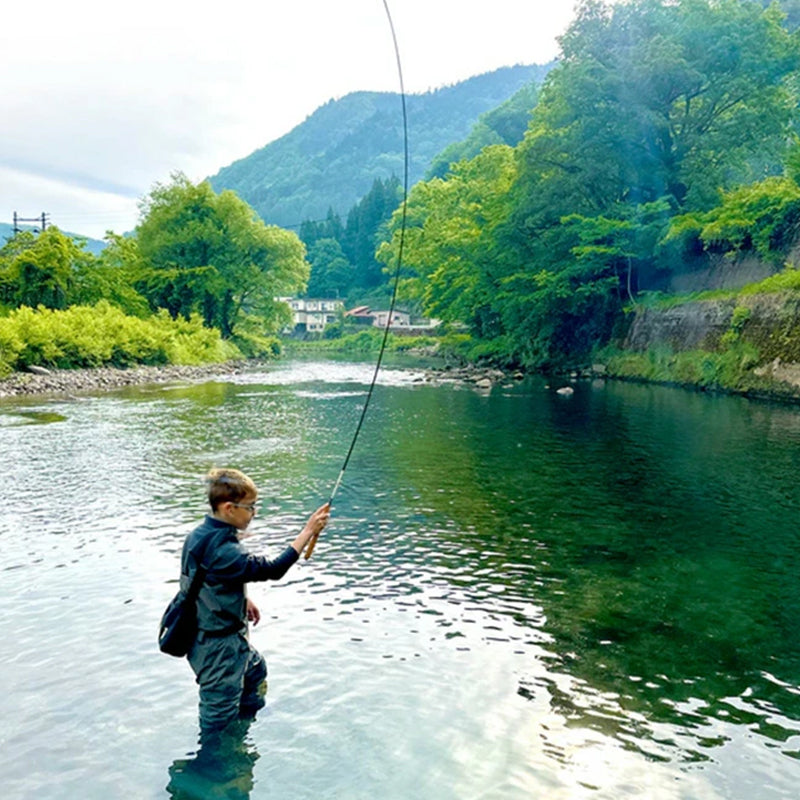 26cm Ultra-Short Portable Telescopic Fishing Rod - Carbon Fiber