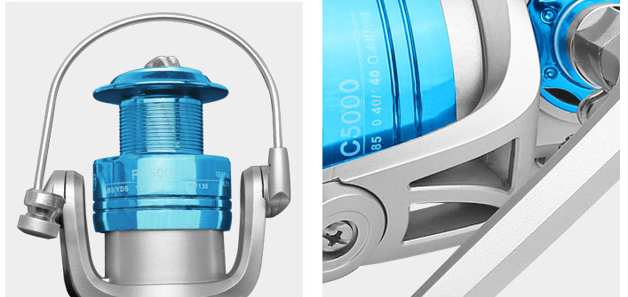 High-Speed Fishing Reel FA1000-6000 - No Gap Metal Spool with 8KG Max Drag