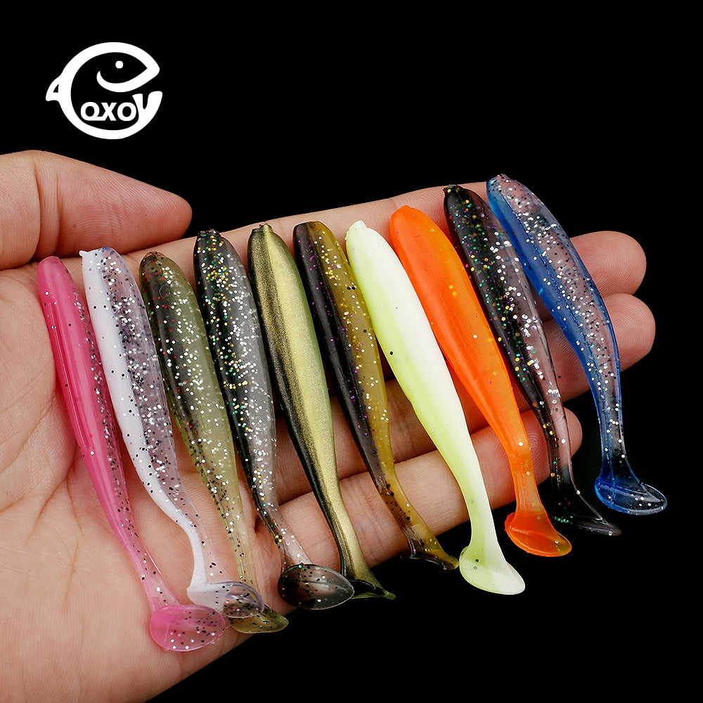 10pcs Soft Lures Silicone Bait 7cm for Sea Fishing