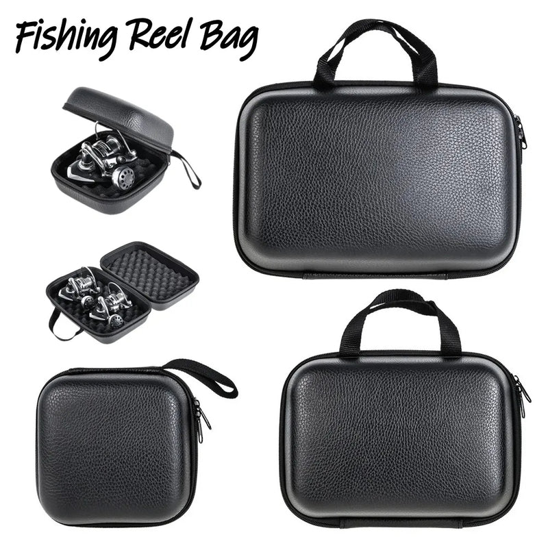 Portable EVA Fishing Reel Bag - Shockproof & Waterproof Protective Case for 1-2 Fishing Reels