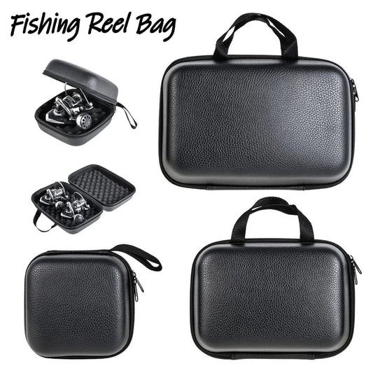 Portable EVA Fishing Reel Bag - Shockproof & Waterproof Protective Case for 1-2 Fishing Reels