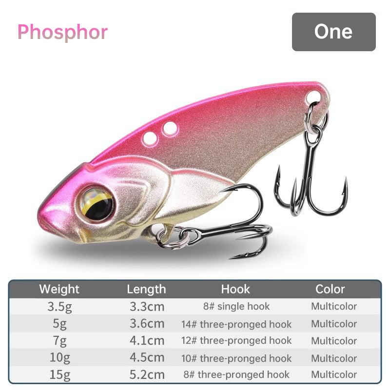 1PCS Rattlesnake Iron Jig VIB Fishing Lure – 3.5g to 15g for Predatory Fish