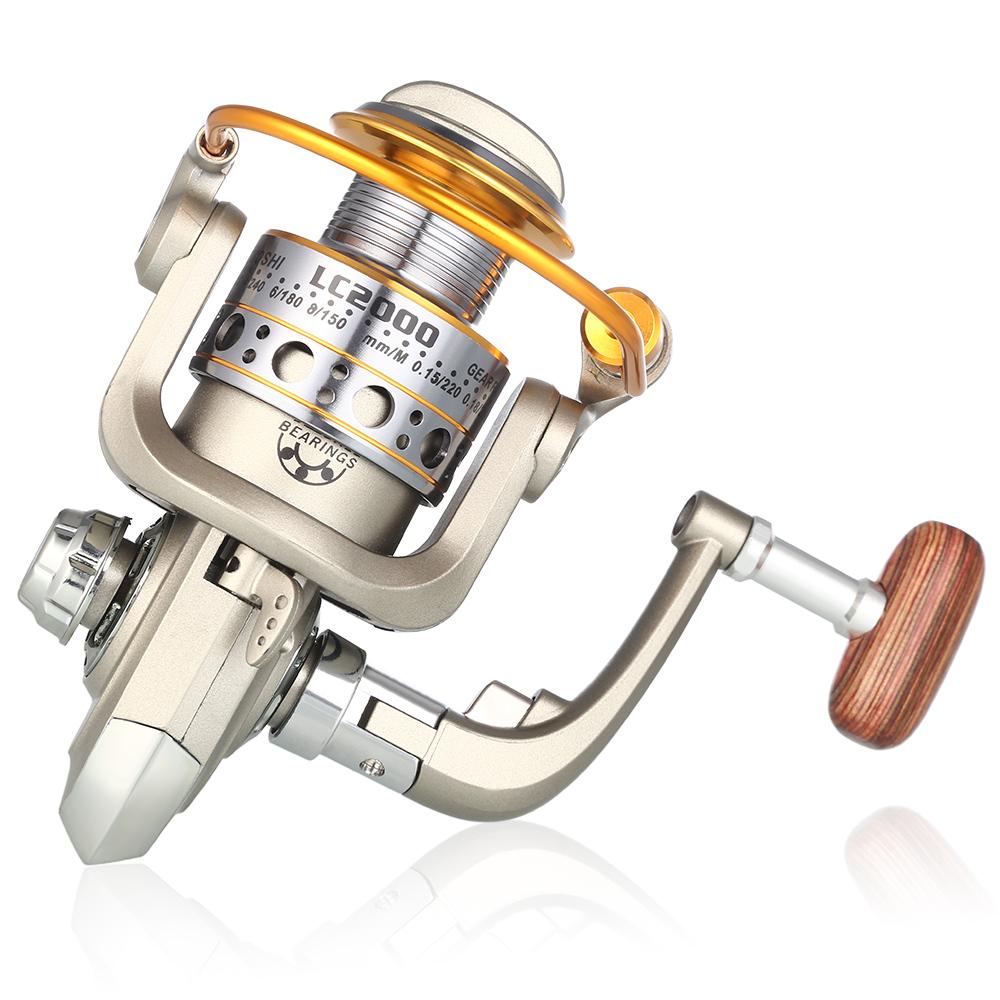 Lightweight Metal 12BB LC1000-7000 Series Spinning Fishing Reel Trolling Reel