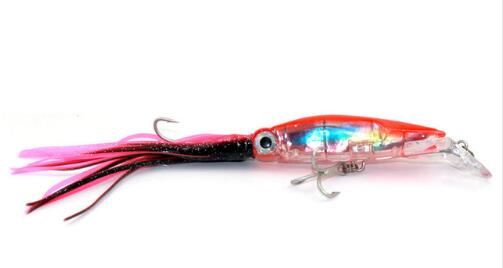 Lifelike Big Octopus Squid Jig Fishing Lure - 14cm/40g Artificial Bait