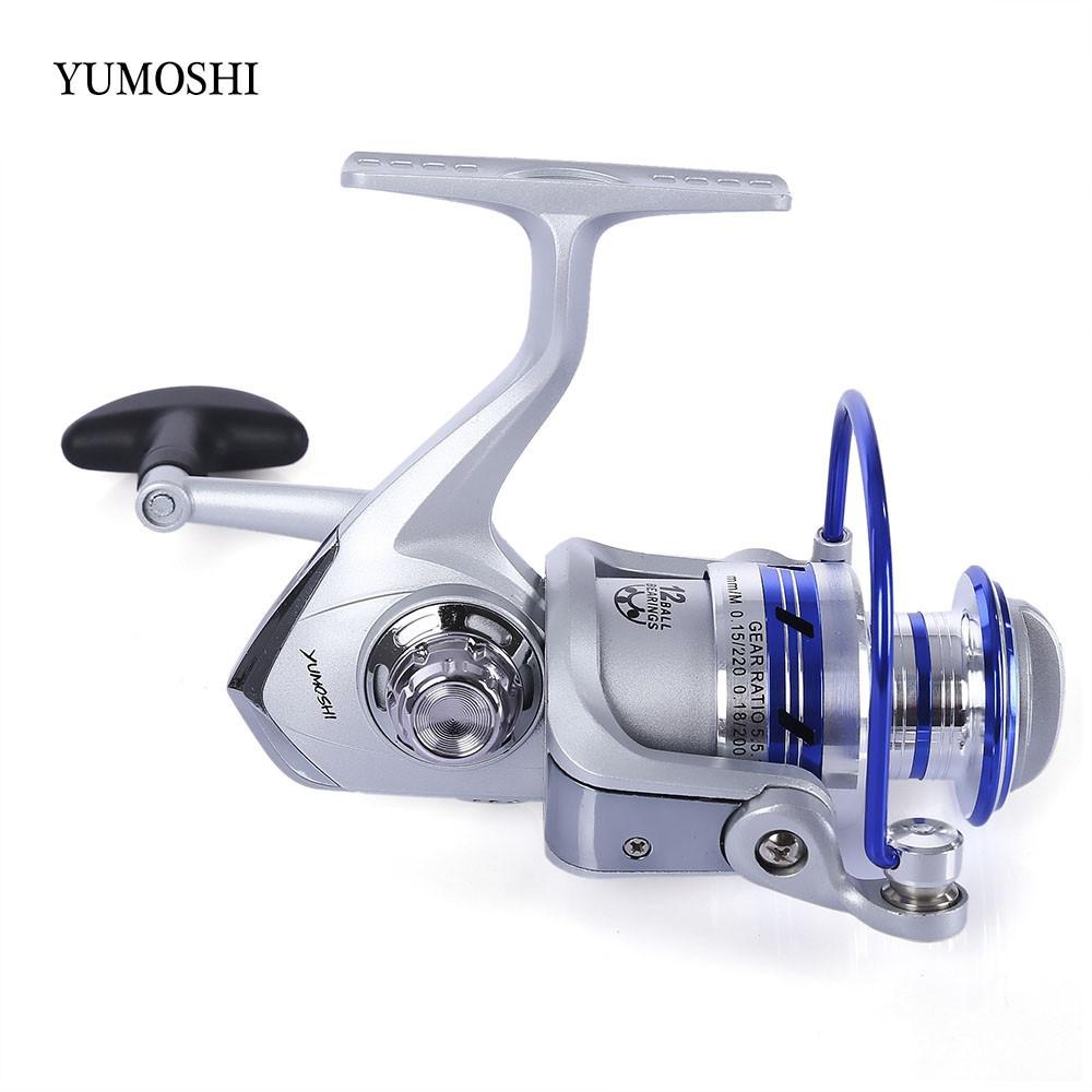 AF1000-7000 12BB Gear Ratio 5.5:1 Fishing Spinning Reel with Exchangeable Handle