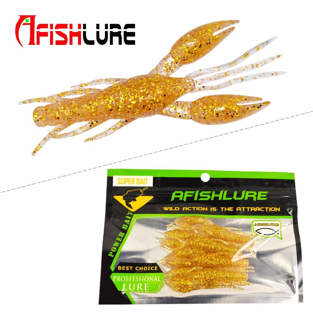 4pcs AR-14 Hammer Crab Clamp Shrimp Bait - 80mm 5.5g Swimbait Lure