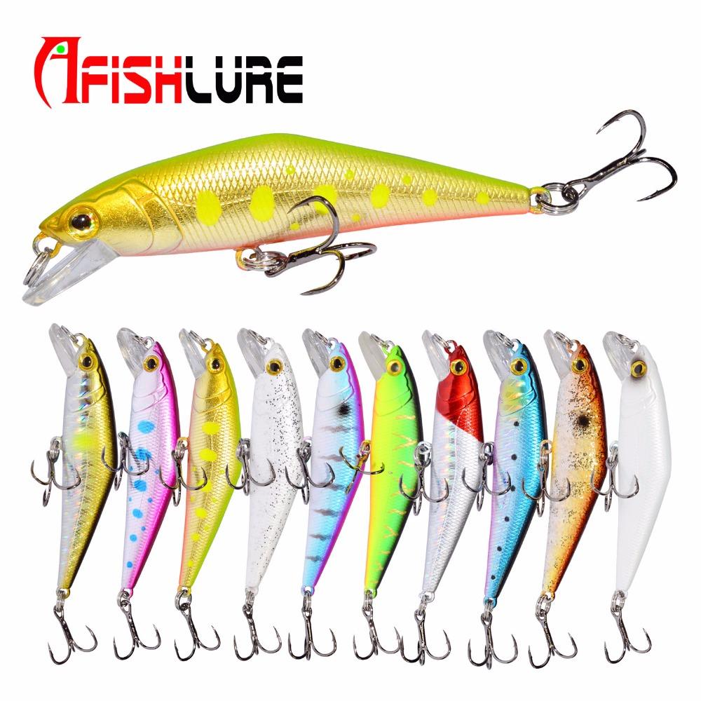 Bass Wobblers Trout Fishing Lure - 66mm/8g Minnow Hard Baits