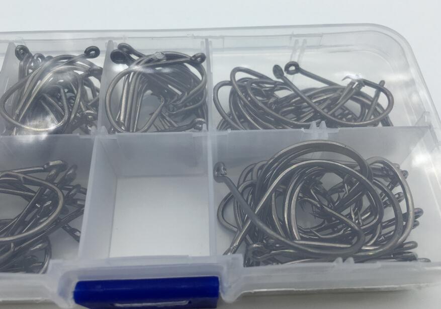 120pcs Fishing Hooks Set - Octopus Circle Hooks with Storage Box
