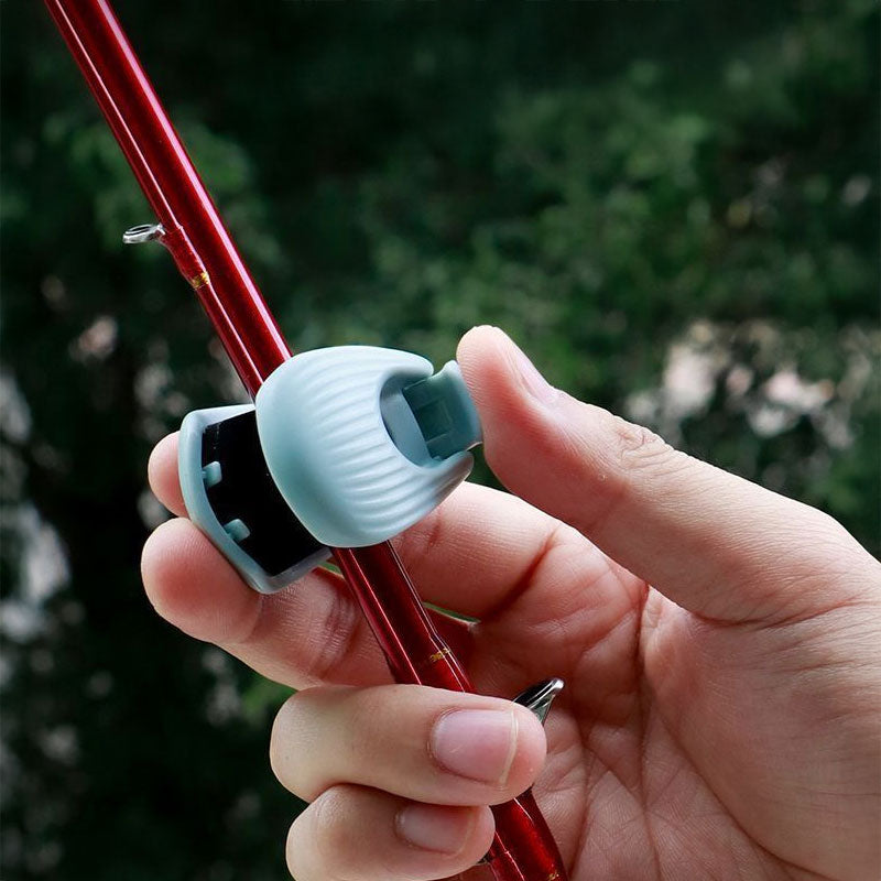 Universal Fishing Rod Holder: Multi-Function Binder Clip with Double Lock & Sponge Pad