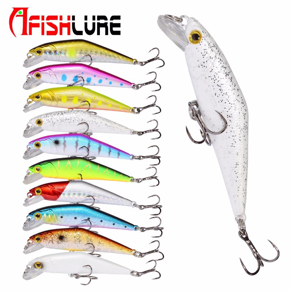 Bass Wobblers Trout Fishing Lure - 66mm/8g Minnow Hard Baits