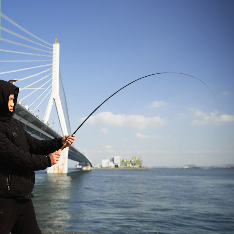 26cm Ultra-Short Portable Telescopic Fishing Rod - Carbon Fiber