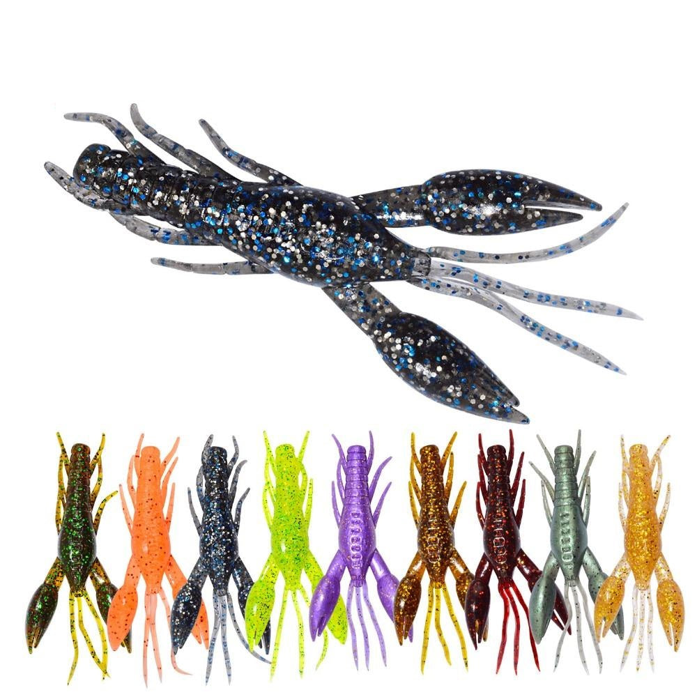 4pcs AR-14 Hammer Crab Clamp Shrimp Bait - 80mm 5.5g Swimbait Lure